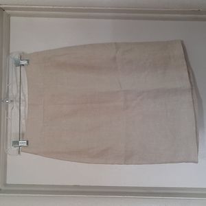 Women's Skirt 100% Linen Size 0 Banana Republic